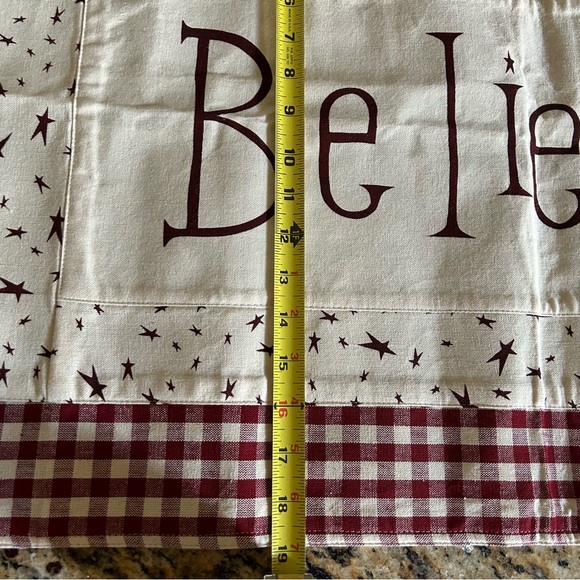 Christmas “Believe” Decorative Runner - Picture 3 of 6